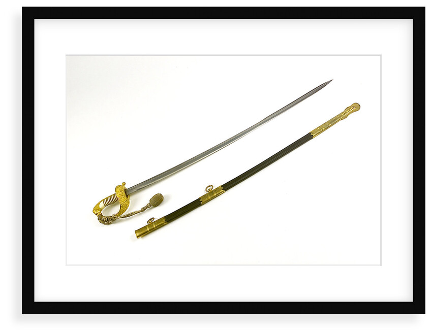 German solid half-basket hilted sword by K.L.H. Berser Collani & Co.