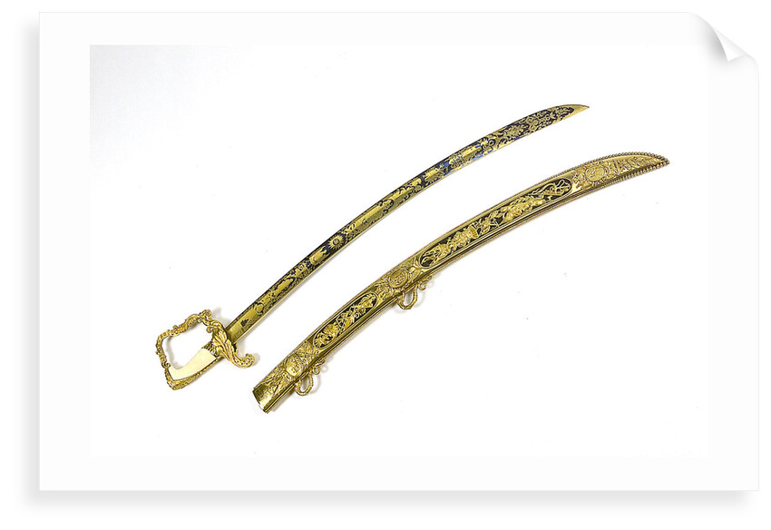 Presentation sword, which belonged to Captain E.H. Columbine (died 1811) by R. Teed