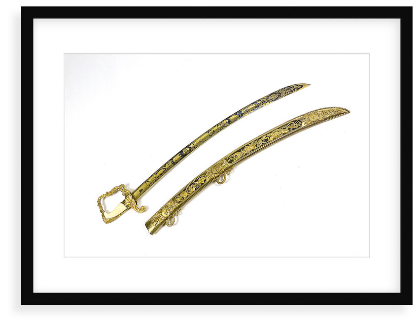 Presentation sword, which belonged to Captain E.H. Columbine (died 1811) by R. Teed