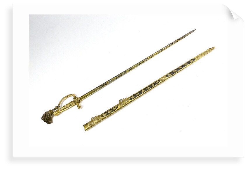 Presentation sword owned by Captain Sir Thomas Staines (1776-1830) by R. Teed