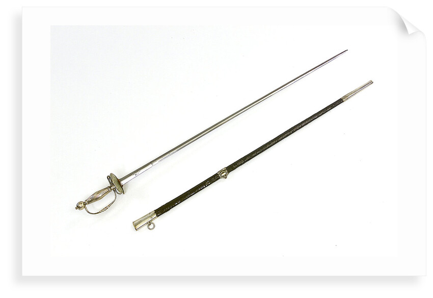 Small-sword, thought to have belonged to Don Juan Francisco de Garganta by unknown