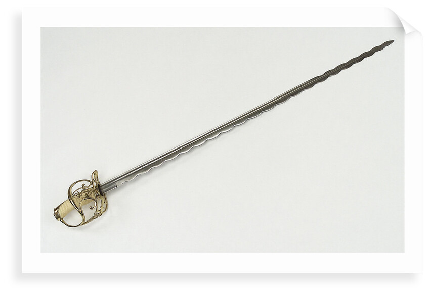 S-bar hilted sword by Andrea Ferara