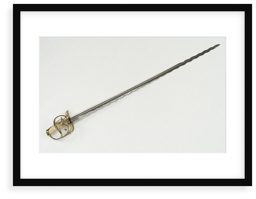 S-bar hilted sword by Andrea Ferara