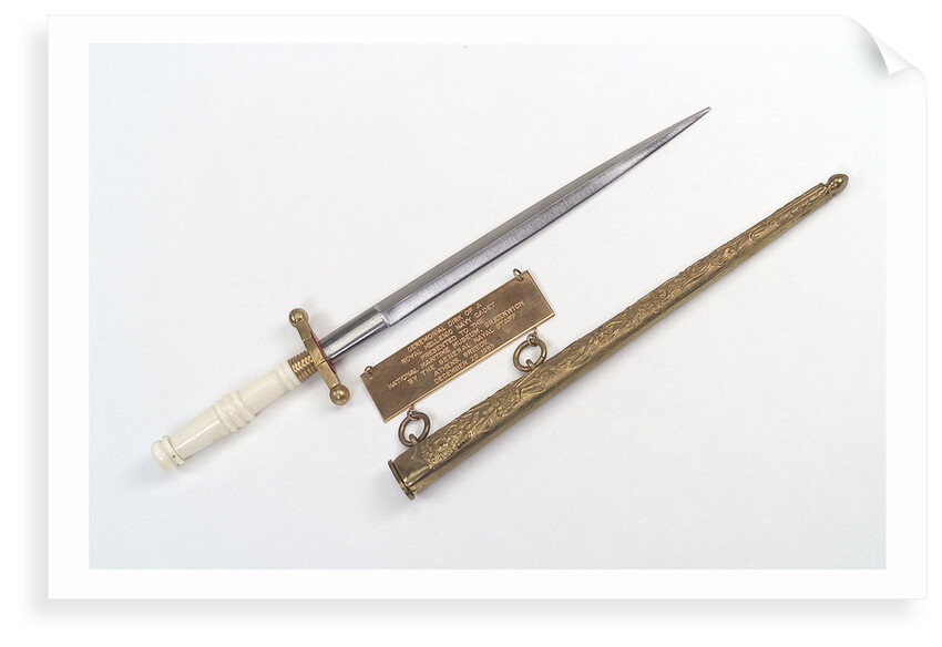 Greek ceremonial dirk by unknown