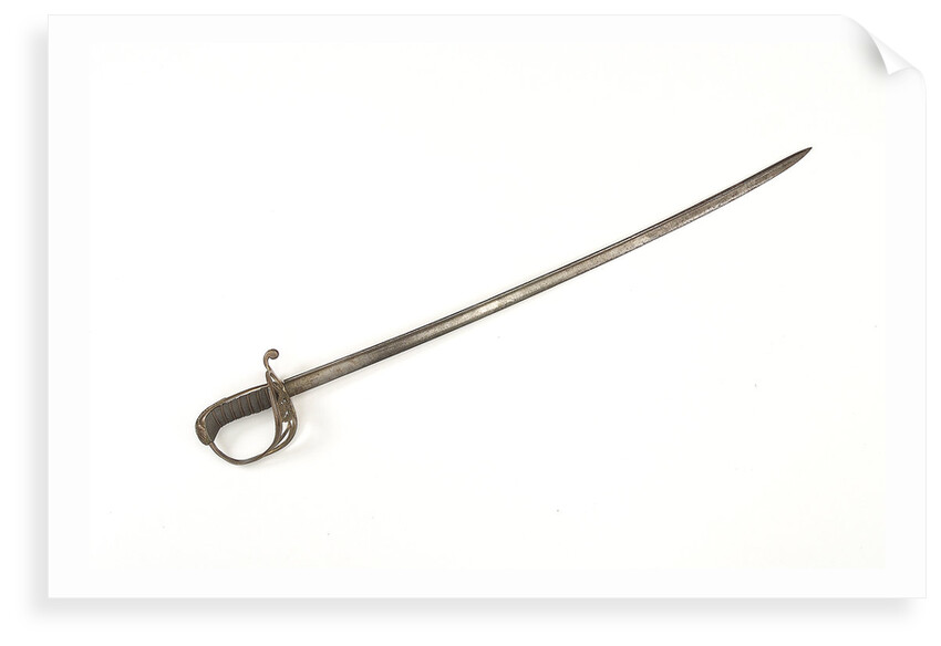 Open half-basket hilted sword by unknown