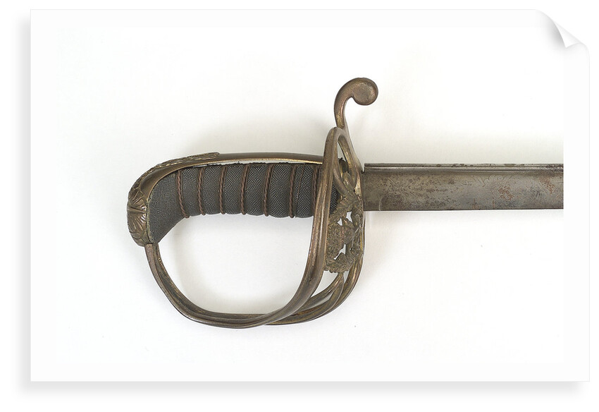 Open half-basket hilted sword by unknown