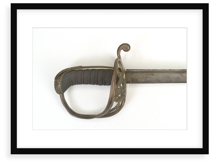 Open half-basket hilted sword by unknown