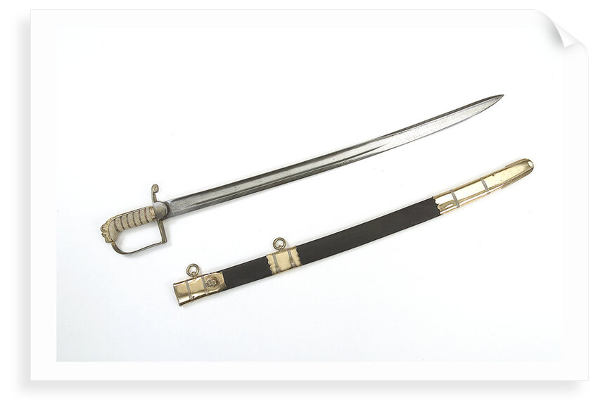 Straight stirrup hilted sword by Prosser