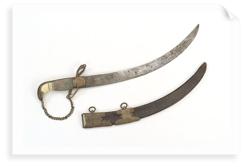Curved bladed dirk by W. George