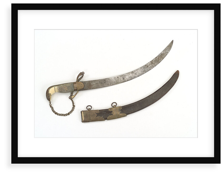 Curved bladed dirk by W. George