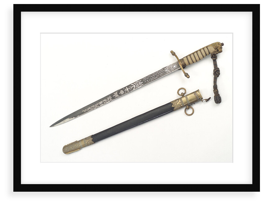 Dirk, made after 1856, which belonged to Rear-Admiral Geoffrey Frederick Burghard (active 1913-1952) by Gieves Ltd.