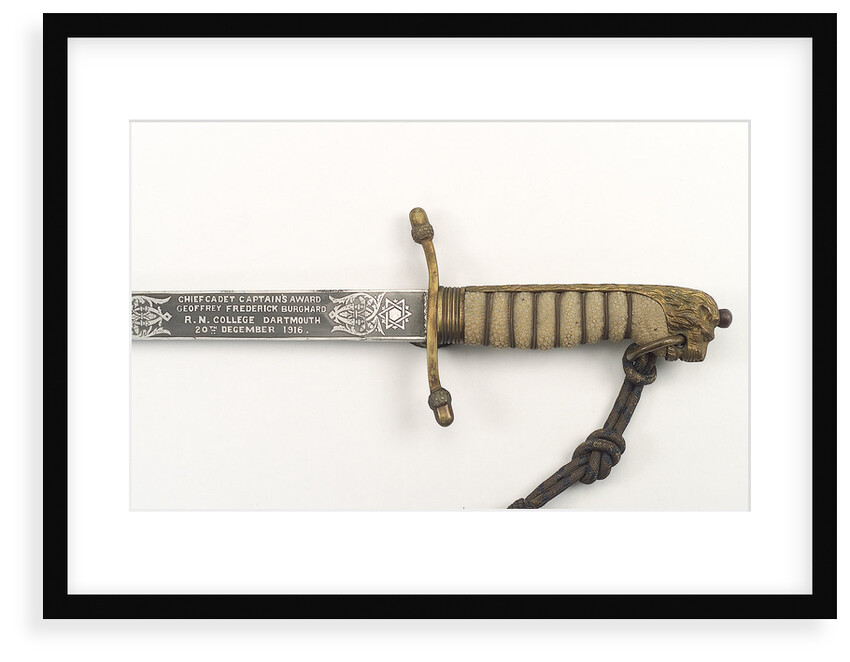 Dirk, made after 1856, which belonged to Rear-Admiral Geoffrey Frederick Burghard (active 1913-1952) by Gieves Ltd.