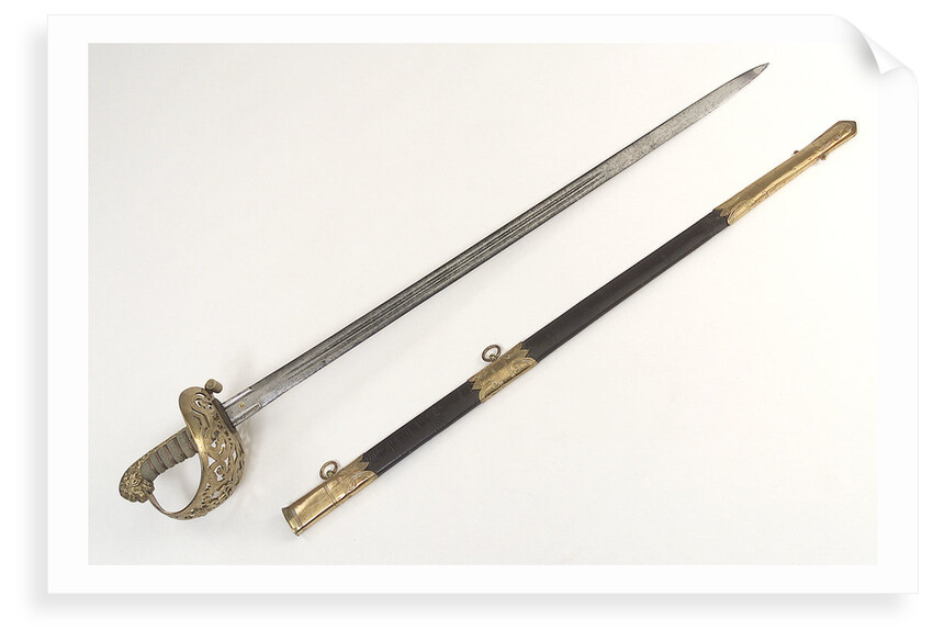 Pierced half-basket hilted sword by Batten & Adams