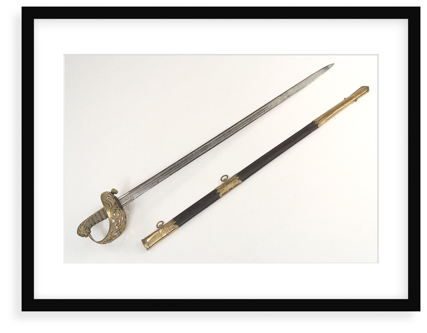 Pierced half-basket hilted sword by Batten & Adams