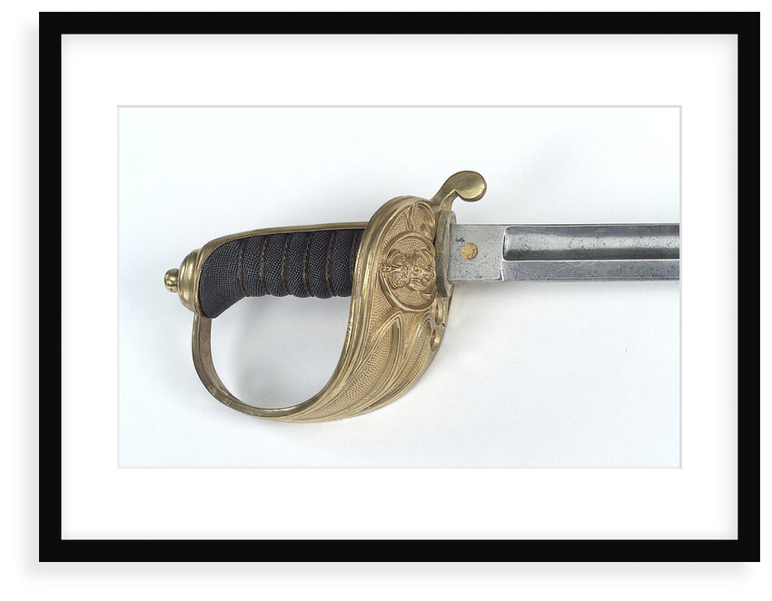 Solid half-basket hilted sword by W.E. Legge