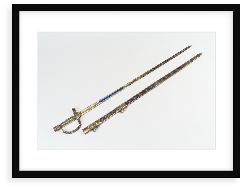 Presentation sword by Unknown