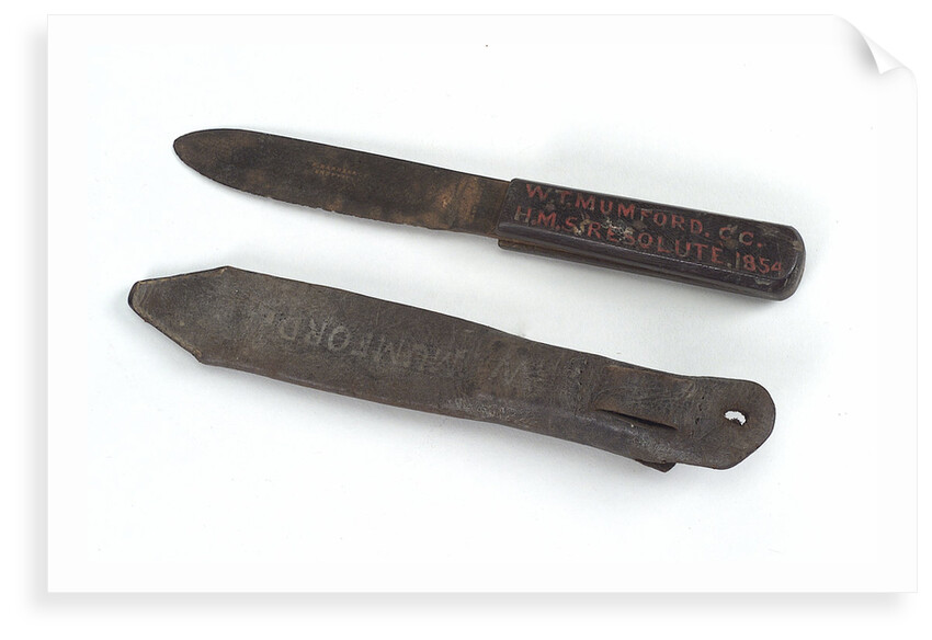 Seaman's knife owned by W.T. Mumford (active 1854) by unknown