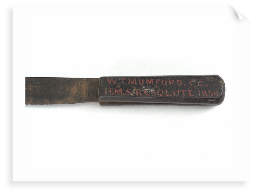 Seaman's knife owned by W.T. Mumford (active 1854) by unknown