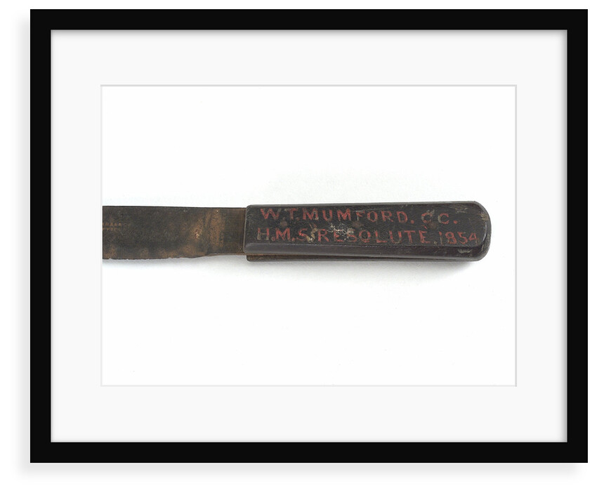 Seaman's knife owned by W.T. Mumford (active 1854) by unknown