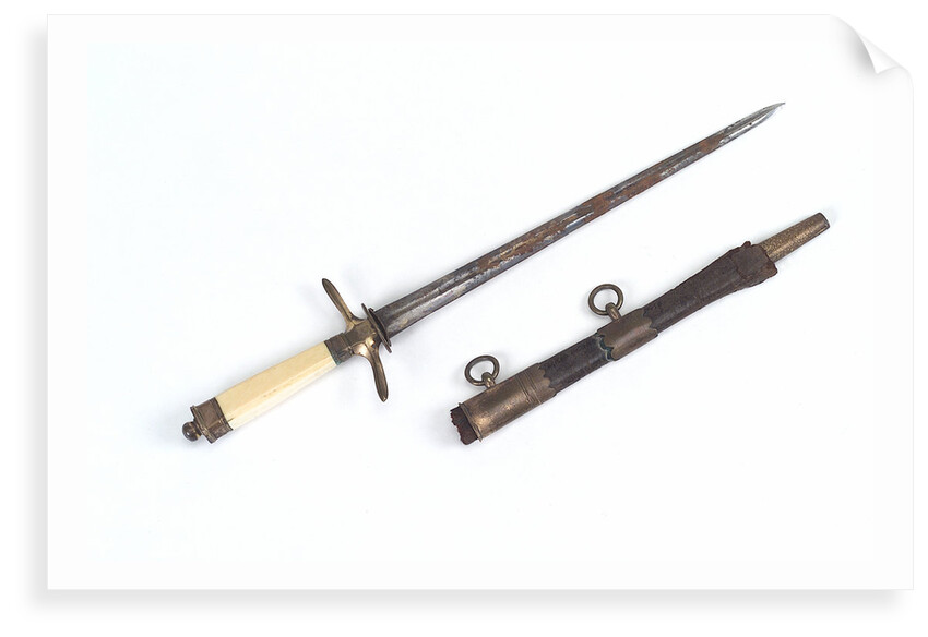 Straight-bladed dirk by unknown