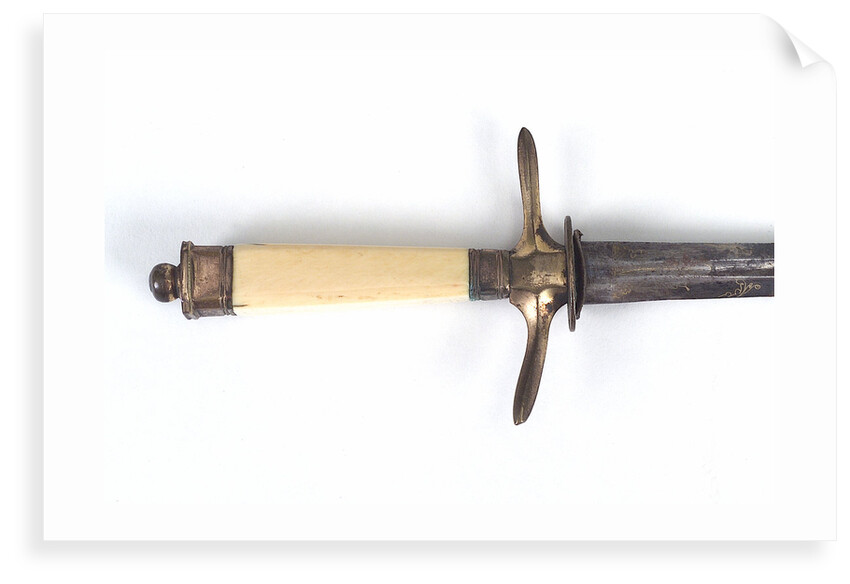 Straight-bladed dirk by unknown