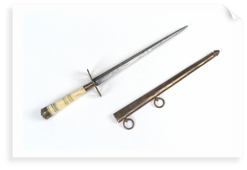 Straight-bladed dirk by unknown