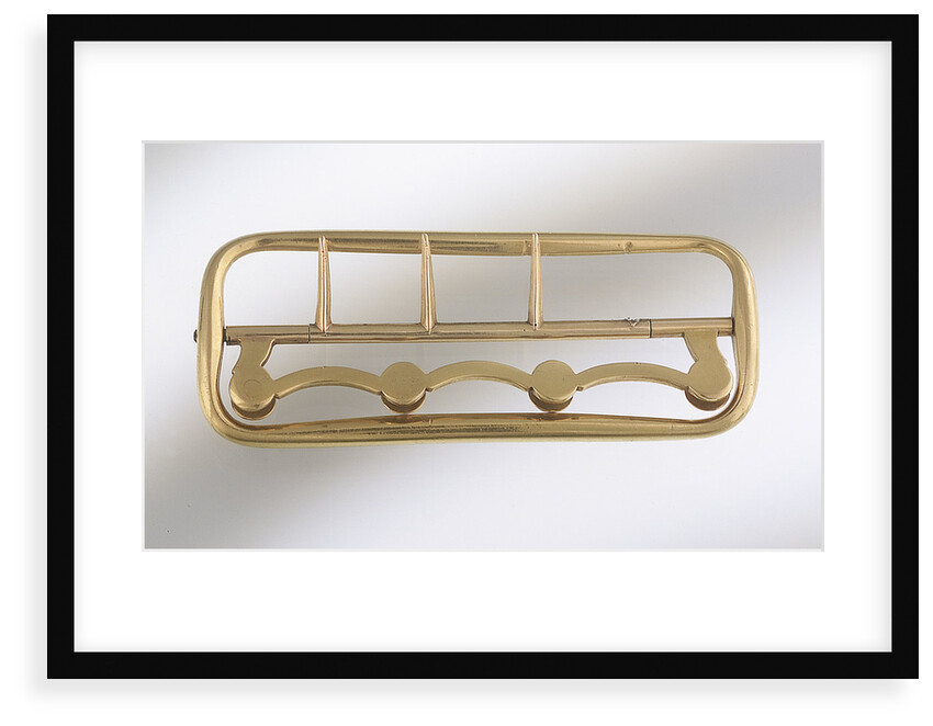 Gold buckle by R.E.