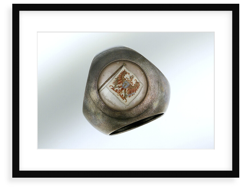Silver scarf ring by unknown