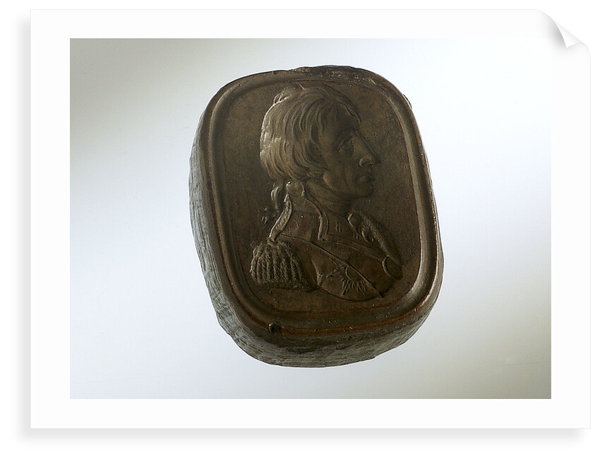 Boxwood seal carved with a profile portrait depicting Vice-Admiral Horatio Nelson (1758-1805) by unknown