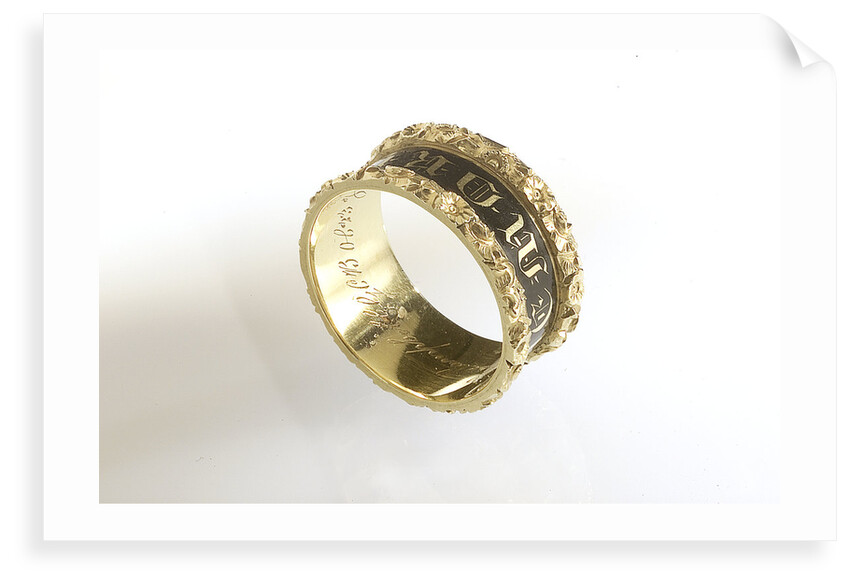 Mourning ring without case by W.A.P.