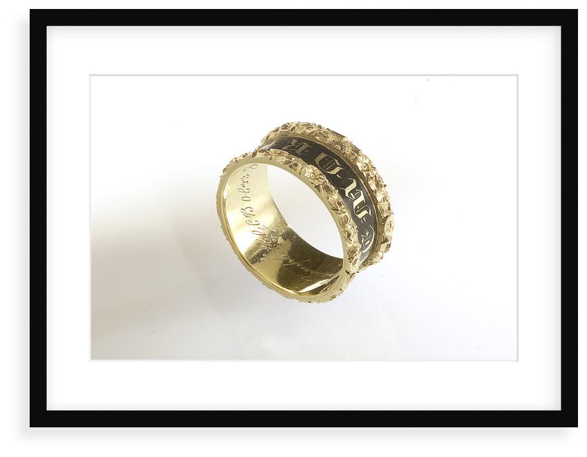 Mourning ring without case by W.A.P.