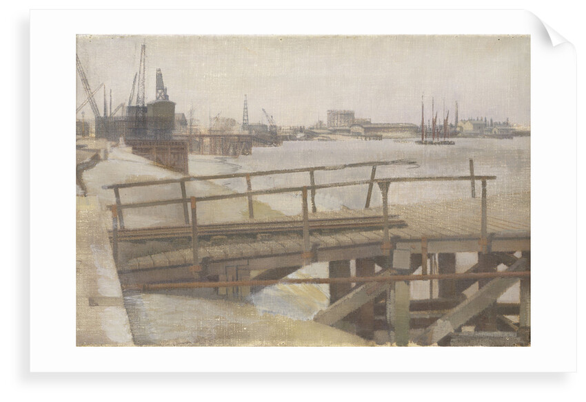 Study for A Jetty at Greenwich by Jesse Dale Cast