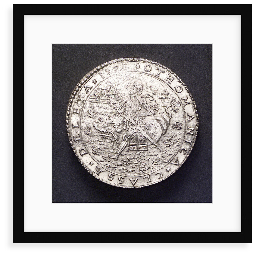 Medal commemorating the Battle of Lepanto, 1571; reverse by unknown