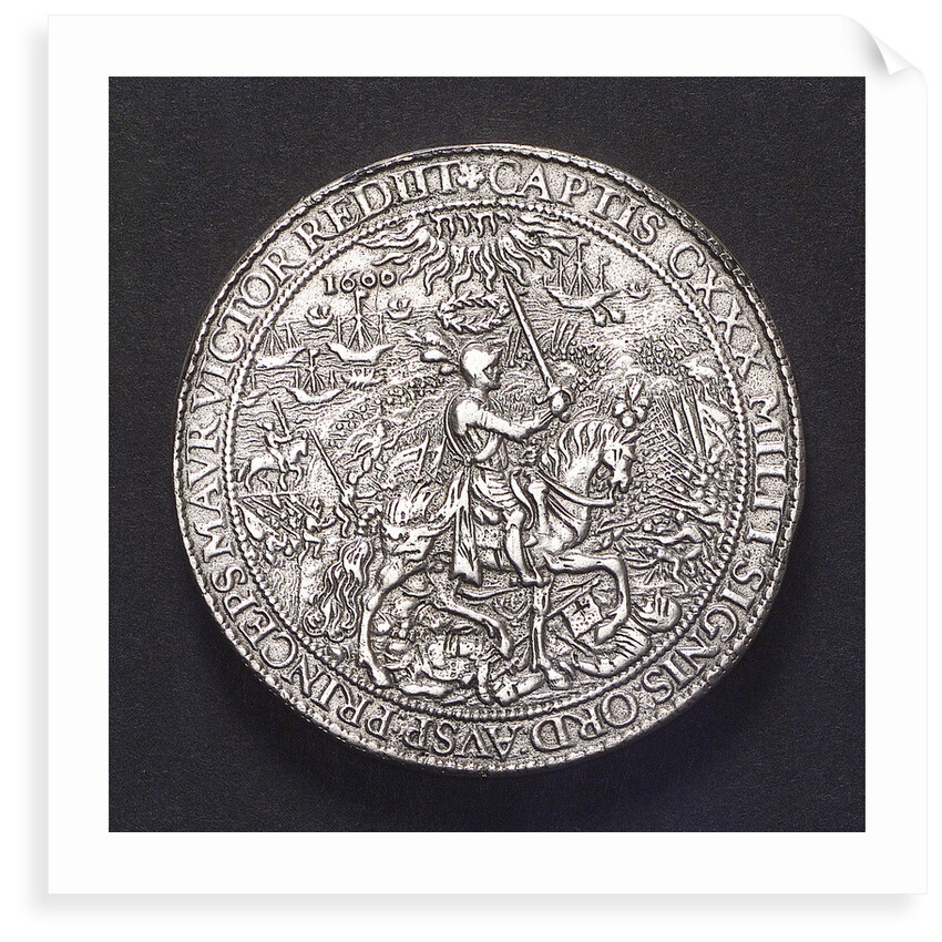 Medal commemorating the Battle of Nieuport, 1600; reverse by unknown