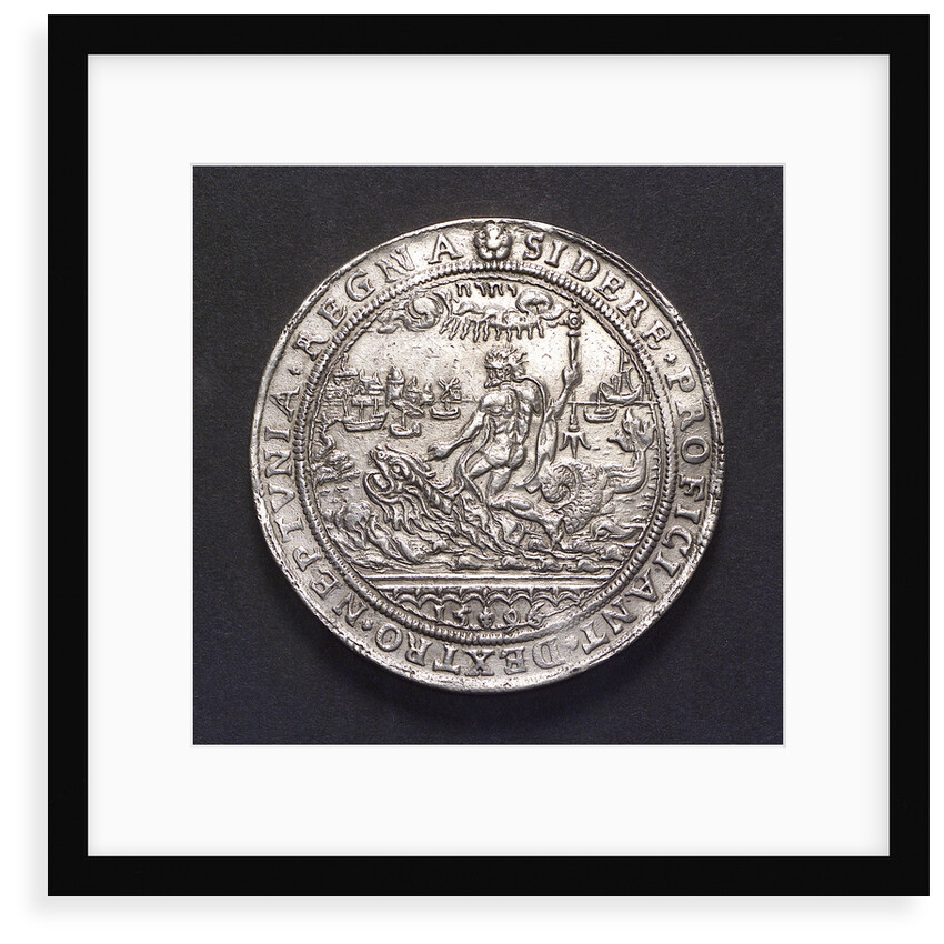 Medal commemorating sea trade revived, 1596; obverse by unknown