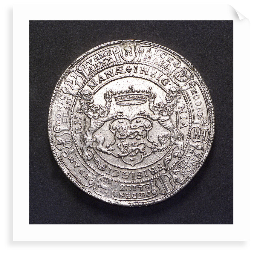 Medal commemorating sea trade revived, 1596; reverse by unknown