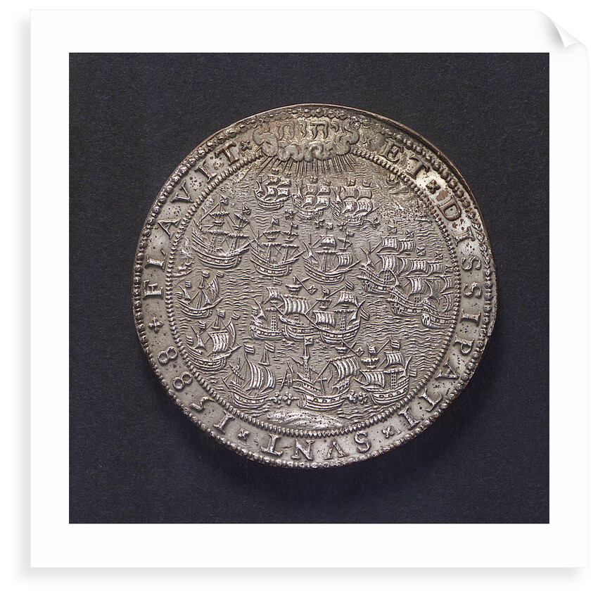 Medal commemorating the defeat of the Spanish Armada, 1588; obverse by unknown