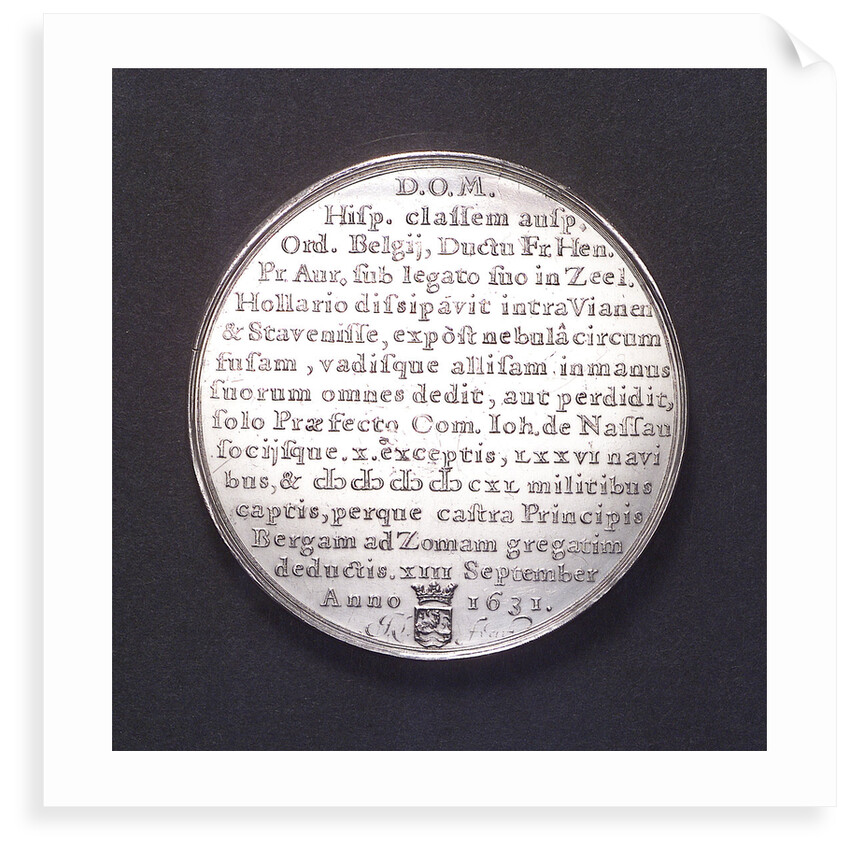 Medal commemorating the Spanish fleet captured at the Slaak, 1631; reverse by J. Looff