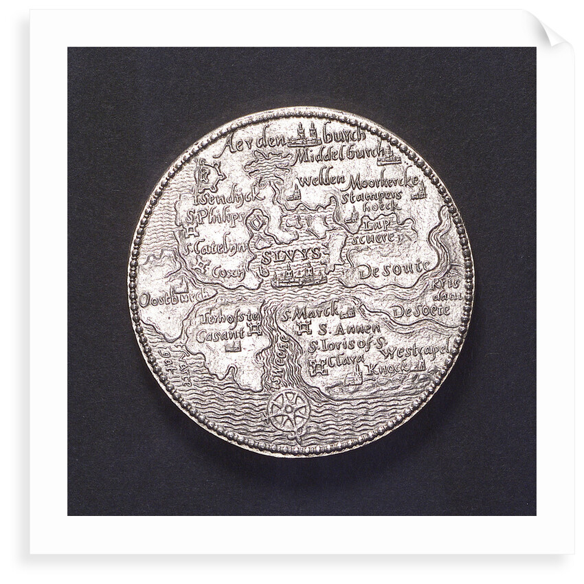 Medal commemorating the defence of Sluys and Ostend, 1603; obverse by unknown