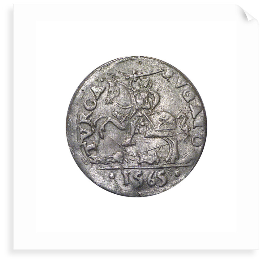 Counter commemorating Malta delivered from the Turks, 1565; reverse by unknown