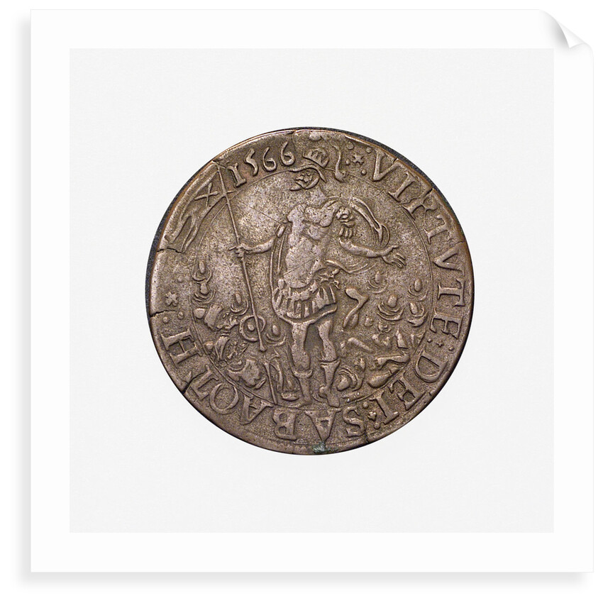 Counter commemorating Malta delivered from the Turks, 1565; obverse by Unknown