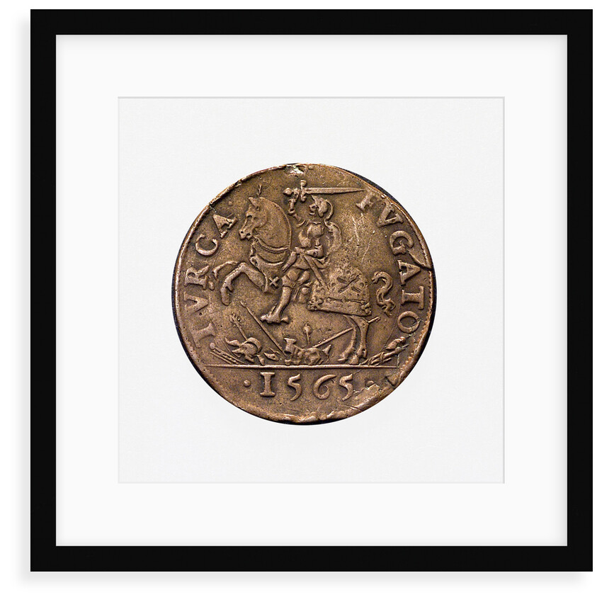 Counter commemorating Malta delivered from the Turks, 1565; obverse by unknown