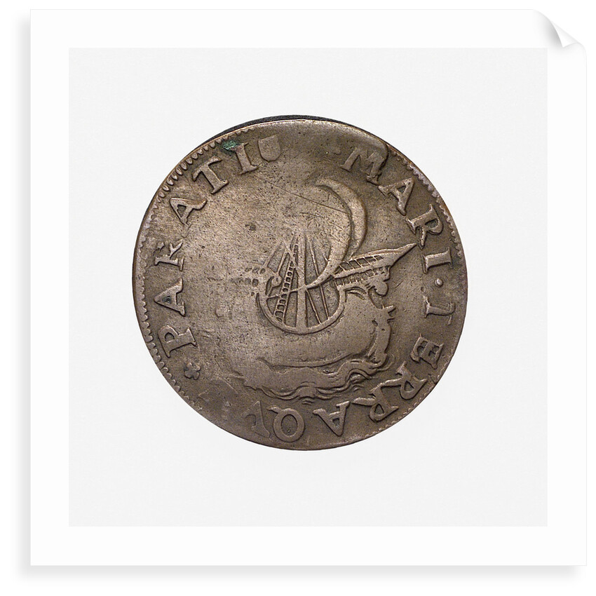 Counter commemorating preparations for war in 1582; reverse by Unknown