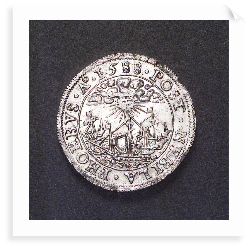 Counter commemorating the defeat of the Spanish Armada, 1588; obverse by unknown