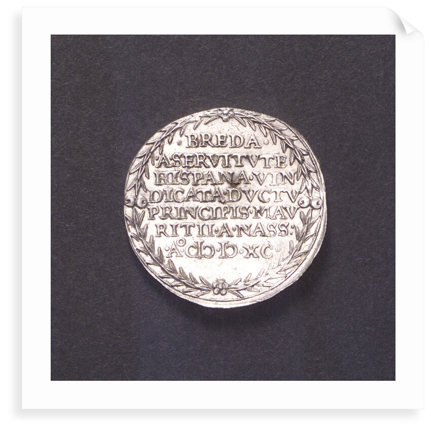 Counter commemorating the capture of Breda, 1590; reverse by unknown