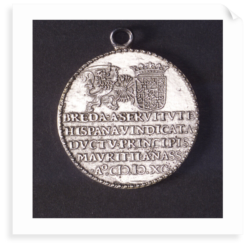 Counter commemorating the capture of Breda, 1590; reverse by unknown