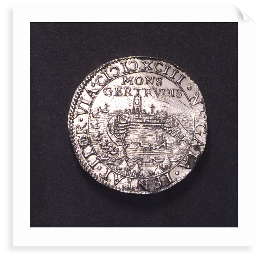 Counter commemorating the capture of Gertruidenberg, 1593; obverse by unknown