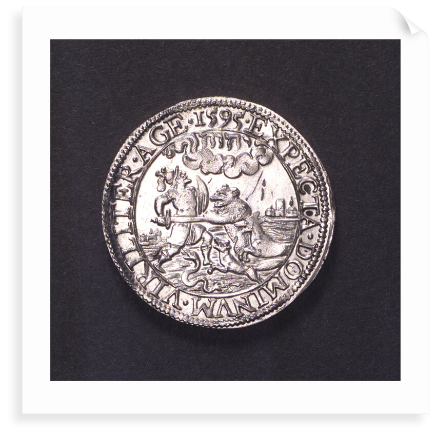 Counter commemorating Admiral de Villar's assassination, 1595; obverse by unknown