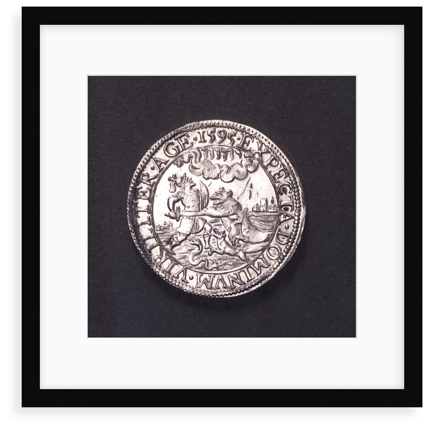 Counter commemorating Admiral de Villar's assassination, 1595; obverse by unknown