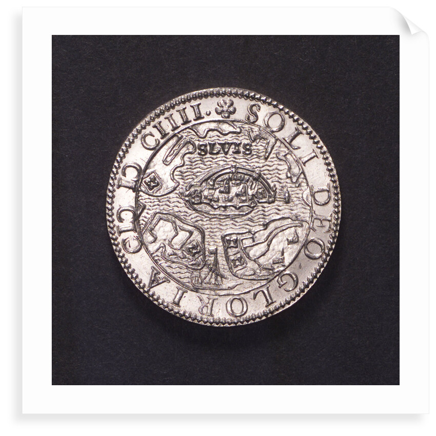 Counter commemorating the Battle of Sluys, 1603 and the defence of Ostend, 1604; obverse by unknown